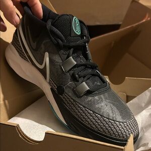 Nike Black and Teal Sneakers youth size